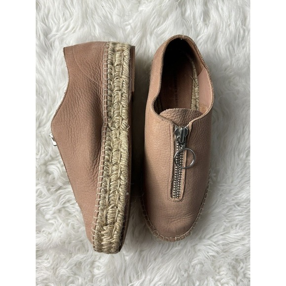 Alexander Wang Womens Devon Espadrille Flat Brown Tan Size 7US / 37EU Medium - Picture 1 of 9